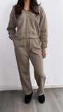 Sunday Afternoon Straight Leg Sweat Set- Mocha