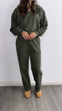 Sunday Afternoon Straight Leg Sweat Set- Olive