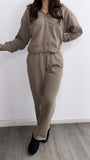 Sunday Afternoon Straight Leg Sweat Set- Mocha