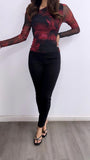 Edan High Rise Thick Legging Pants- Black