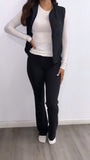 Sleeveless Fleece Vest- Black