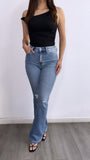 Altamirano High Rise Flare Jeans- Medium Wash