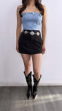 Briar Cargo Mini Skort- Black