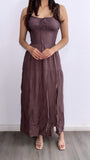 Give Me A Reason Flowy Maxi Dress- Soft Brown