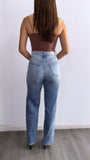 Marvin High Rise Dad Jeans- Medium Wash