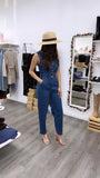 Bandido Denim Jumpsuit- Dark Wash
