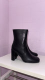 Take It Easy Ankle Boots- Black