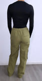 On Board Straight Leg Cargo Pants- Olive