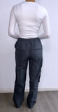 On Board Straight Leg Cargo Pants- Charcoal