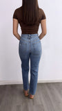 Basic Rewind Short Sleeve Top- Brown