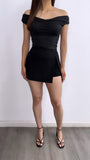 Marlene Off Shoulder Top- Black