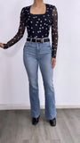 Rodriguez High Rise Flare Jeans- Medium Wash