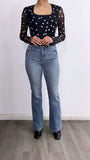 Rodriguez High Rise Flare Jeans- Medium Wash