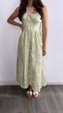 Full Bloom Floral Midi Dress- Sage