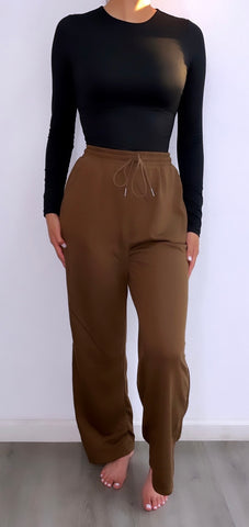 Whine Down Straight Leg Pants- Brown