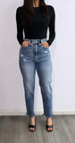 Maciel High Rise Mom Jeans- Medium Wash