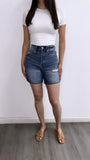 Basic Rewind Short Sleeve Top- White