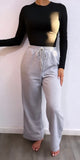 Whine Down Straight Leg Pants- Light Grey