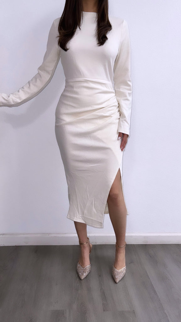 Vuse Vape Pro Home For The Holidays Ribbed Midi Sweater Dress- Off White Angelic Styles Vuse Vape Pro Home For The Holidays Ribbed Midi Sweater Dress- Off White Angelic Styles
