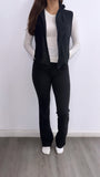 Sleeveless Fleece Vest- Black
