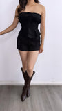 Following The Sun Tube Top Short Set- Black