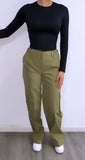 On Board Straight Leg Cargo Pants- Olive