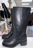 Palmer Knee High Riding Boot- Black
