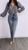 Max High Rise Vintage Straight Leg Jeans- Medium Wash