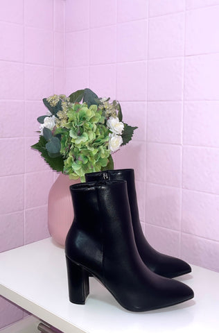 Rule Breaker Ankle Boots- Black