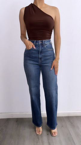 Sergio High Rise Dad Jeans-Dark Wash