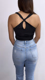 Julietta Cowl Neck Silk Top- Black