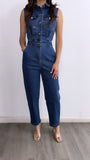 Bandido Denim Jumpsuit- Dark Wash