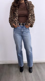 Toxic Trait Faux Fur Coat- Leopard