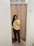 California Oversized Pullover Sweater- Beige