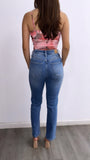 Diego High Rise Denim Jeans- Medium Wash