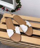 Coastal Cove Stud Sandals- White