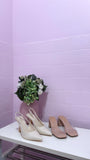 Dream Girl Slip On Heels- Clear