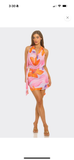 Ivonny Bonita Floral Halter Mini Dress- Lavender Multi