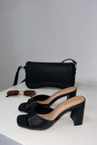 Hit Replay Block Heels- Black