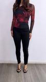 Edan High Rise Thick Legging Pants- Black