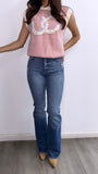 Heradura High Rise Flare Jeans- Medium Wash