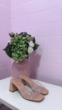 Dream Girl Slip On Heels- Clear