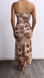 Isn't She Lovely Tube Floral Maxi Dress- Ivory