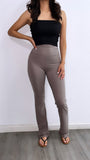 Athleisure High Rise Flare Leggings- Mocha