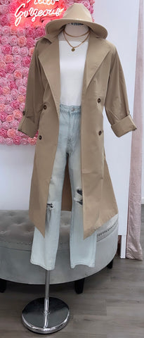 Manchester Trench Coat- Kahki