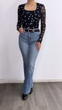 Rodriguez High Rise Flare Jeans- Medium Wash