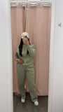 Minimal Living Straight Leg Sweat Set- Sage