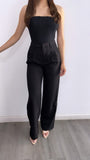 Let's Make A Deal High Rise Pants- Black
