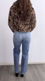 Toxic Trait Faux Fur Coat- Leopard