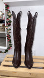 Frontera Studded Cowgirl Boots- Chocolate